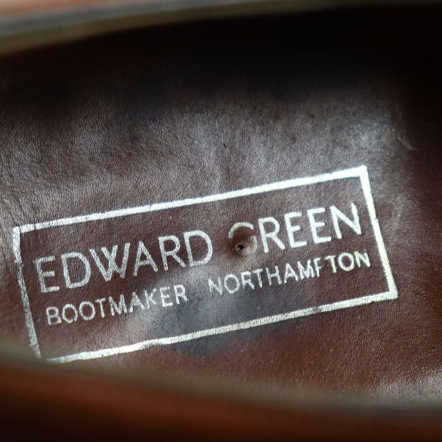 【ドンドン見直し】良品◆EDWARD GREEN エドワードグリーン E202 ドーバー スキンステッチ レザーシューズ ブラウン 7 1/2 メンズ