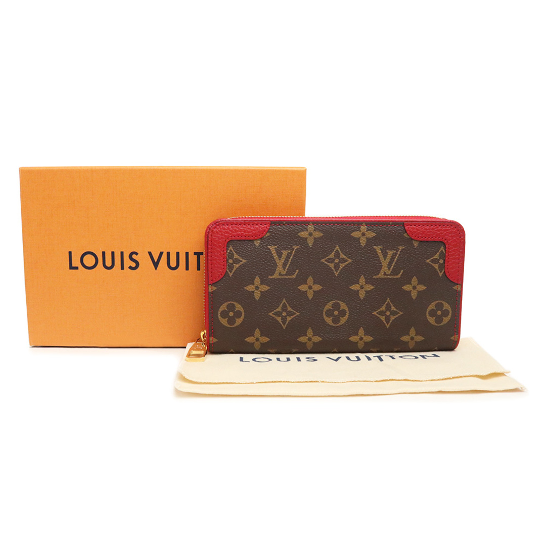 LOUIS VITTON ルイヴィトン 長財布 レティーロ モノグラム レッド