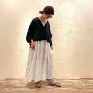 ネストローブ(nest Robe)のギャザースリーブショートシャツ♡ネストローブ(シャツ/ブラウス(長袖/七分))