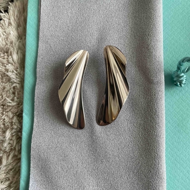紺×赤 tiffany ピアス ハイタイドピアス エルサペレッティ