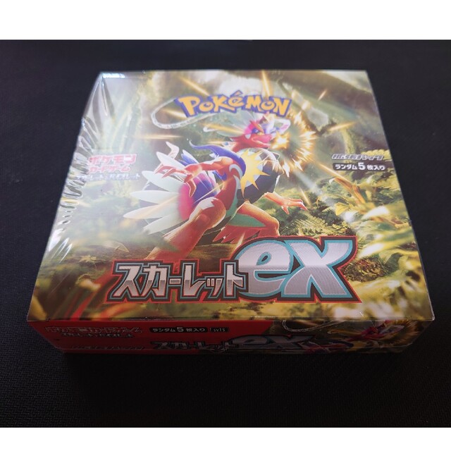 シュリンク未開封 ポケモンカード スカーレットex 1ボックス 特典3個 エンタメ/ホビーのトレーディングカード(Box/デッキ/パック)の商品写真