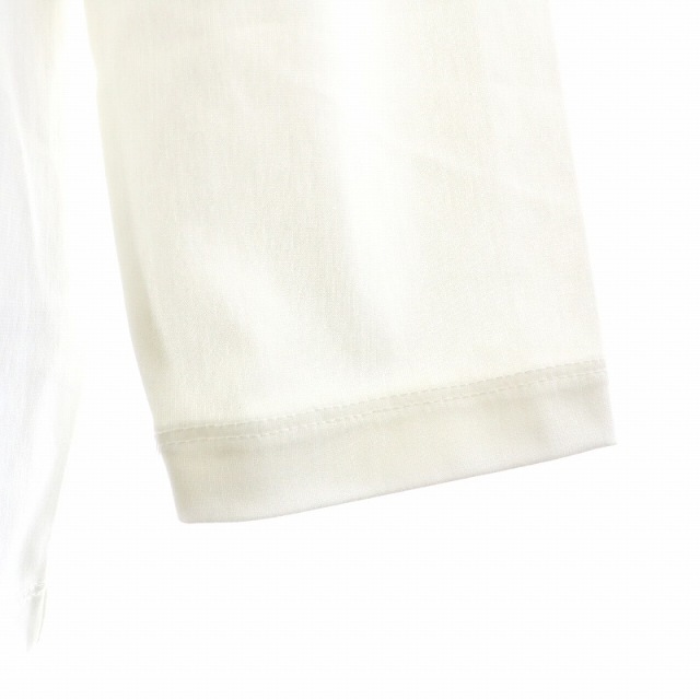ヨリ スカラップカラーロンTee ブラウス Tシャツ カットソー 長袖 F 白