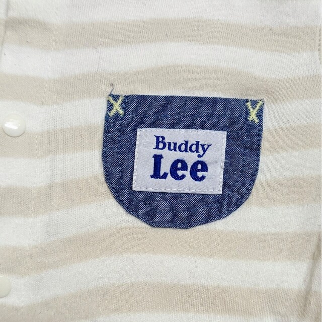 Buddy Lee(バディーリー)のBuddyLee ボーダー柄 長袖カバーオール 50-70cm キッズ/ベビー/マタニティのベビー服(~85cm)(カバーオール)の商品写真