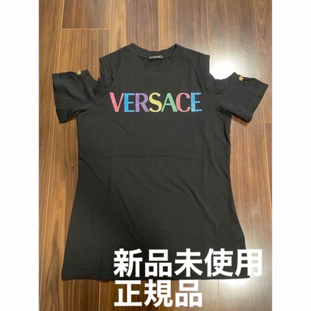 『VERSACE』ベルサーチ(2XL) Safety /ピン刺繍/Tシャツ