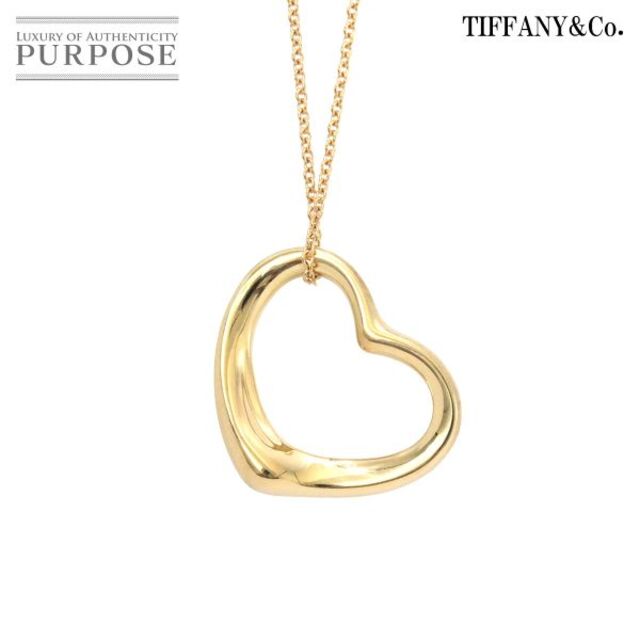 ティファニー TIFFANY&Co. オープンハート 22mm ネックレス 40cm K18