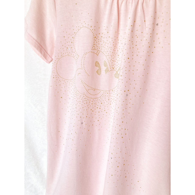 Disney(ディズニー)のディズニー ミッキーマウス  プリント クリスタル付き ロングTシャツ 2(M) メンズのトップス(Tシャツ/カットソー(半袖/袖なし))の商品写真