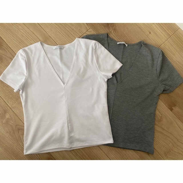 ZARA(ザラ)の美品！ZARAショート丈　セット売り レディースのトップス(Tシャツ(半袖/袖なし))の商品写真