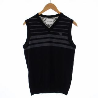 アザー(other)のTravisMathew V-NECK VEST SWEATER M 黒 グレー(ベスト)