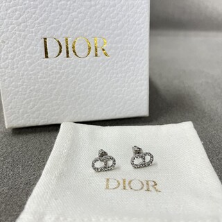 Dior - ディオール クリスタルピアス　シルバー