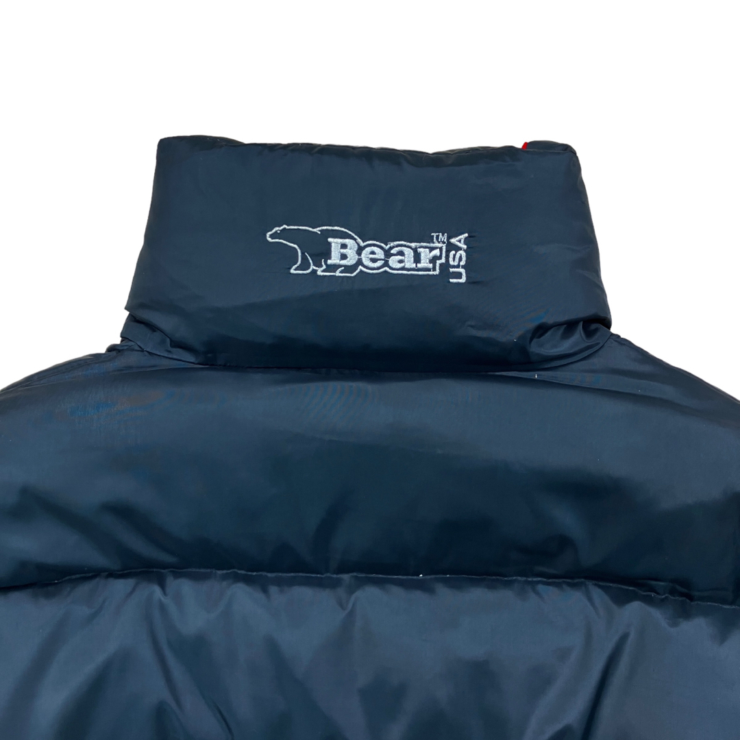 Bear USA(ベアー)の90s Bear ヴィンテージリバーシブルダウンジャケット ブラック レッド メンズのジャケット/アウター(ダウンジャケット)の商品写真