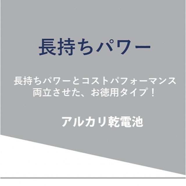 東芝(トウシバ)の  東芝　単3 単4 アルカリ乾電池　単3電池　単4電池　防災　501円送料込み エンタメ/ホビーのおもちゃ/ぬいぐるみ(その他)の商品写真