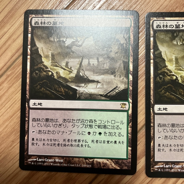 マジック：ザ・ギャザリング(マジックザギャザリング)のMTG 森林の墓地　日本語版2枚セット エンタメ/ホビーのトレーディングカード(シングルカード)の商品写真