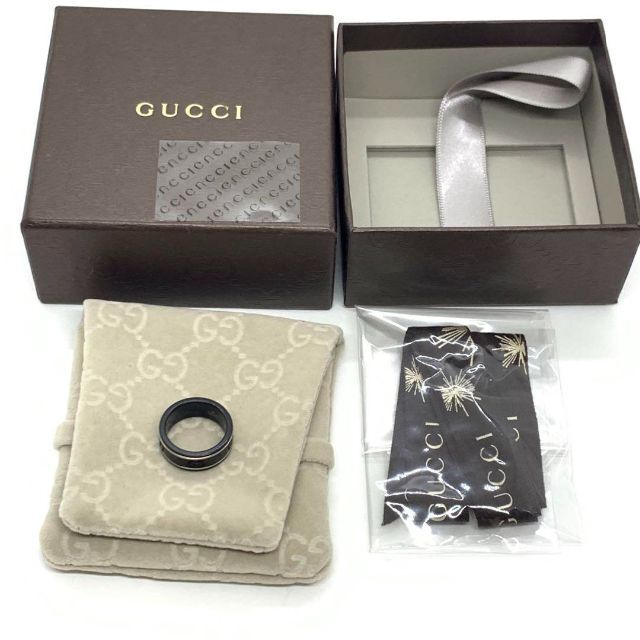 ☆良品☆GUCCI コランダム8号 指輪 K18 リング #0556.106