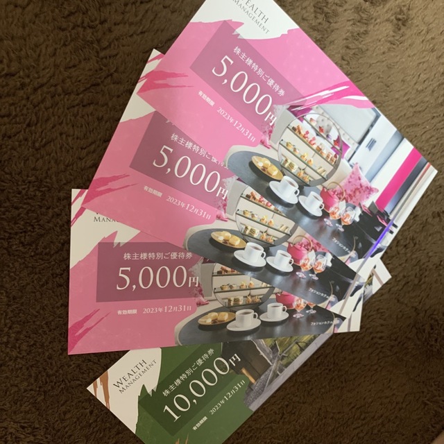 ウェルスマネジメント 株主優待券 2万5千円 | littleitalypizzamemphis.com