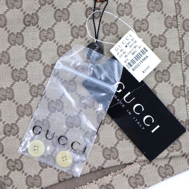 Gucci(グッチ)の美品 グッチ GGキャンバス ショート パンツ レディース 茶 38 レザーベルト GUCCI レディースのパンツ(カジュアルパンツ)の商品写真