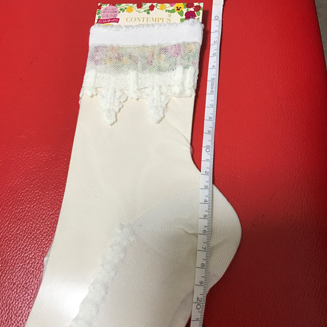 シースルーソックス 靴下 レディース 22-24cm クルー丈 レディースのレッグウェア(ソックス)の商品写真