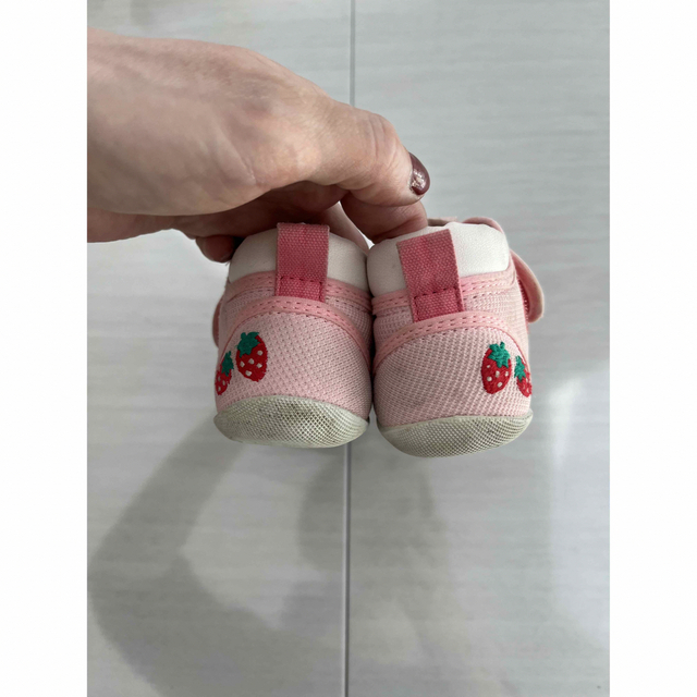 mikihouse(ミキハウス)のミキハウス　シューズ　12.5サイズ　ピンク キッズ/ベビー/マタニティのベビー靴/シューズ(~14cm)(スニーカー)の商品写真