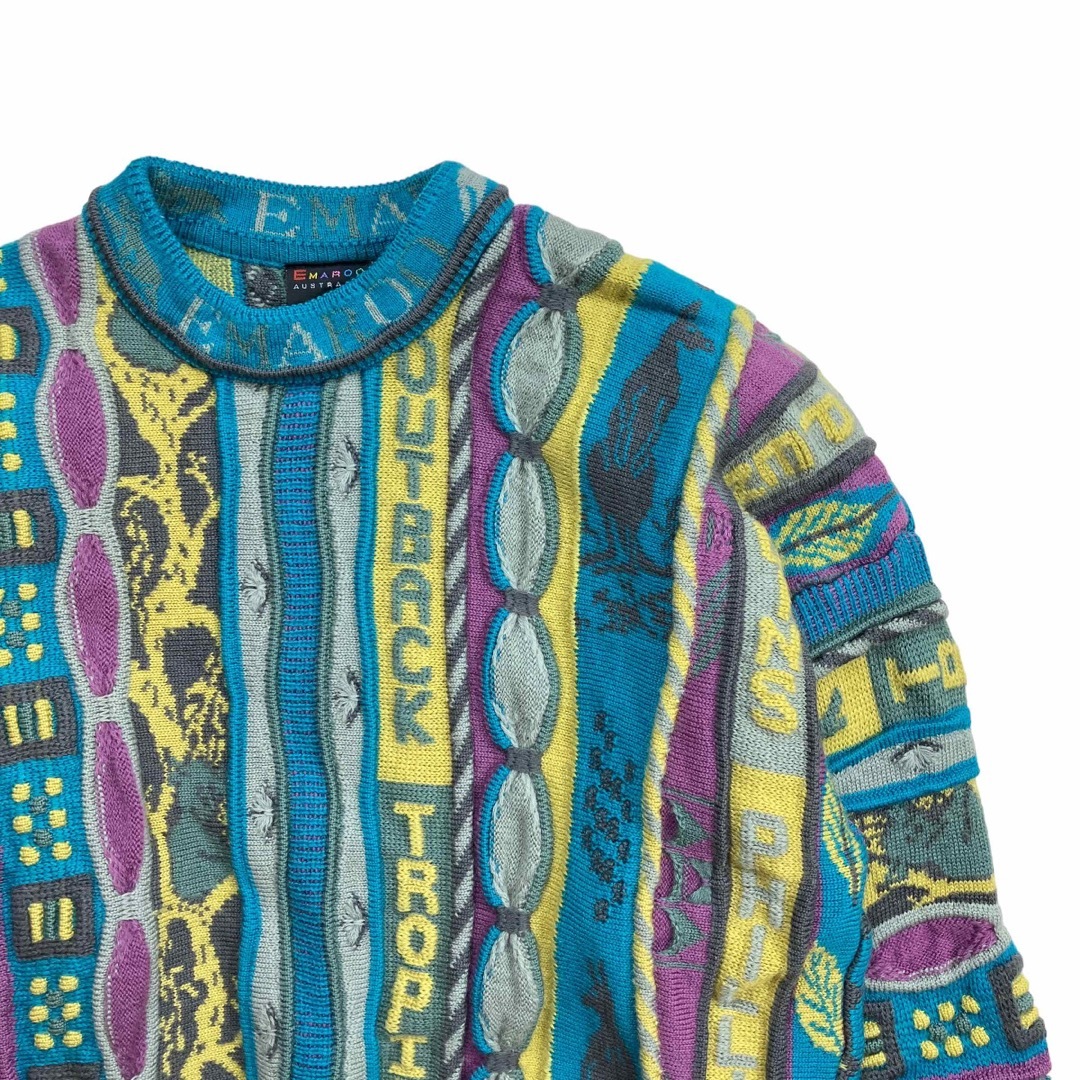 COOGI - 90s オーストラリア製 EMAROO ヴィンテージ3Dニット 動物