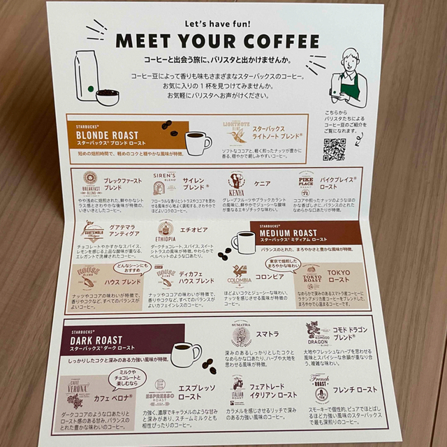Starbucks Coffee(スターバックスコーヒー)のスターバックスコーヒー豆引き換えカード 食品/飲料/酒の飲料(コーヒー)の商品写真