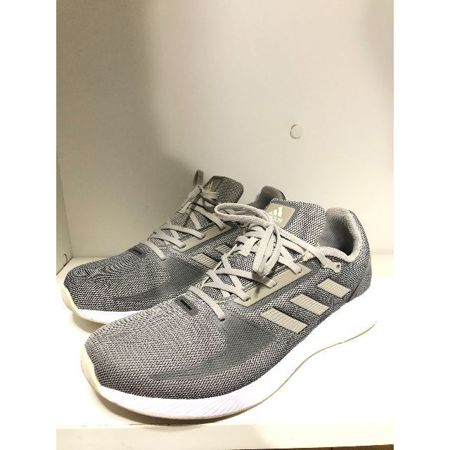 600542● adidas コアランナー スニーカー 27cm グレー