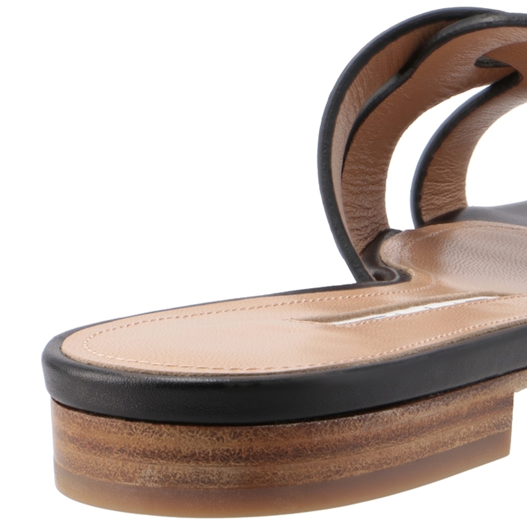 PELLICO(ペリーコ)のペリーコ PELLICO サンダル SAMI レガータ 1.0cm ローヒール フラットサンダル ミュール 靴 シューズ ブラック 6598 0004 0001 レディースの靴/シューズ(サンダル)の商品写真