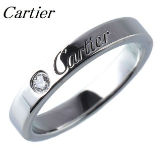 Cartier - カルティエ ダイヤリング エングレーブド Cドゥカルティエ