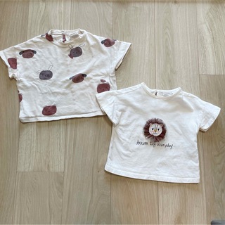 ザラキッズ(ZARA KIDS)のZara baby Tシャツ2枚セット　80.86cm(Ｔシャツ)