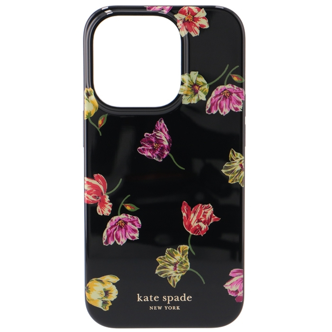 ケイトスペード KATE SPADE iPhoneケース アイフォン14Pro チューリップ フラワープリント iPhone 14 Pro ケース ブラック KB348 0015 001 ケイトスペード KATE SPADE iPhoneケース アイフォン14Pro チューリップ フラワープリント iPhone 14 Pro ケース ブラック KB348 0015 001