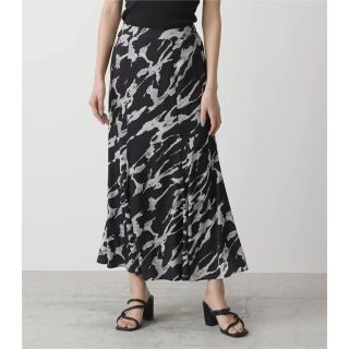 アズールバイマウジー(AZUL by moussy)のMARBLE PATTERN SKIRT  / moussy(ロングスカート)