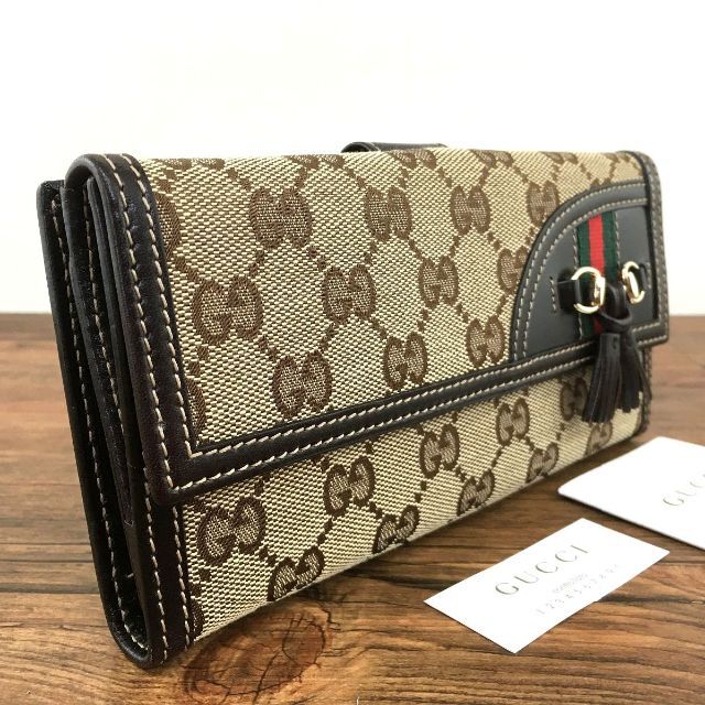 美品 GUCCI 長財布 233054 Wホック財布 64-