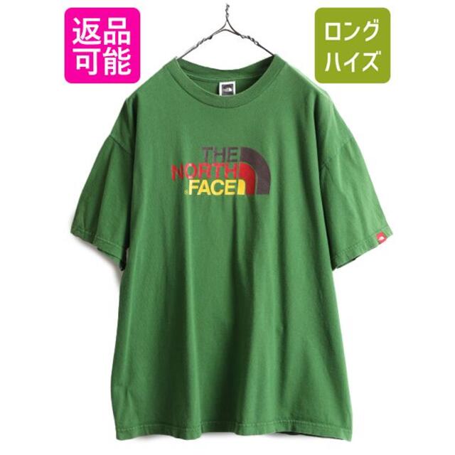 THE NORTH FACE(ザノースフェイス)のノースフェイス ビッグ ロゴ プリント 半袖 Tシャツ アウトドア グリーン L メンズのトップス(Tシャツ/カットソー(半袖/袖なし))の商品写真