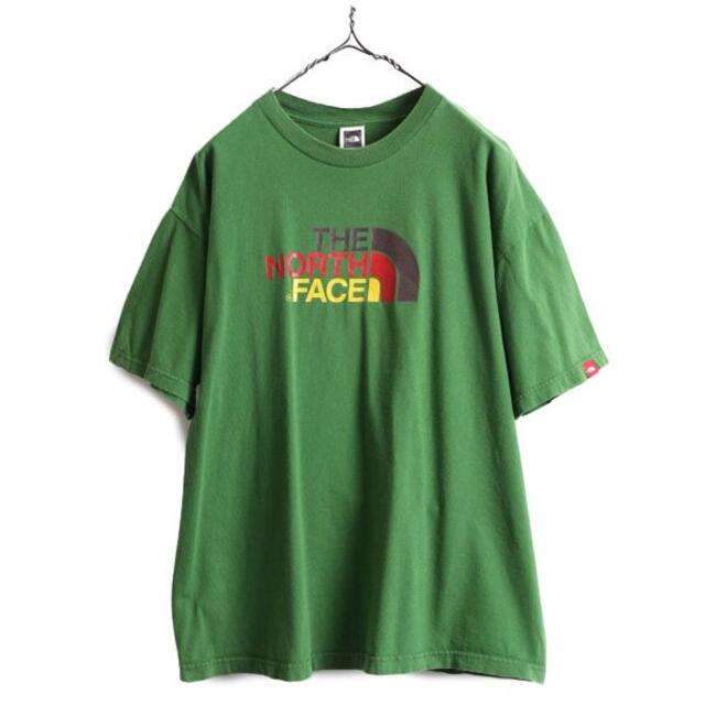 THE NORTH FACE(ザノースフェイス)のノースフェイス ビッグ ロゴ プリント 半袖 Tシャツ アウトドア グリーン L メンズのトップス(Tシャツ/カットソー(半袖/袖なし))の商品写真
