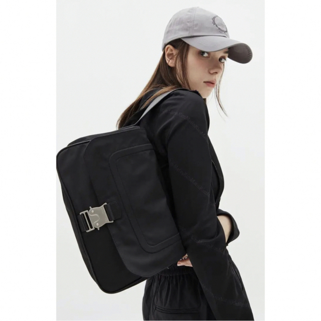 matin kim】buckle bag BLACK - ショルダーバッグ