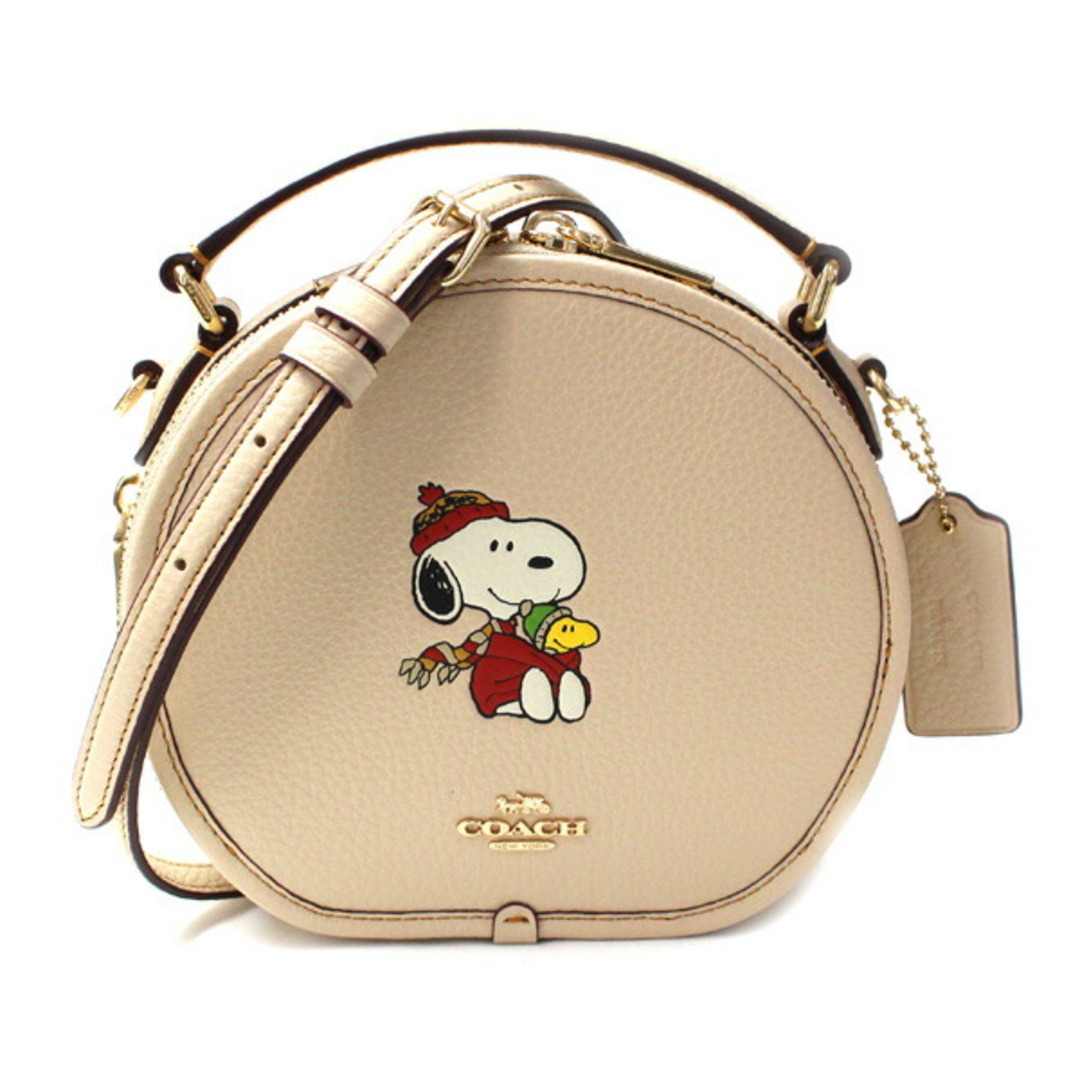 COACH コーチ PEANUTSコラボ キャンティーン クロスボディ・スヌーピー カドル モチーフ ボディバッグ CE845 IMOQY レディース【未使用】【買取品】