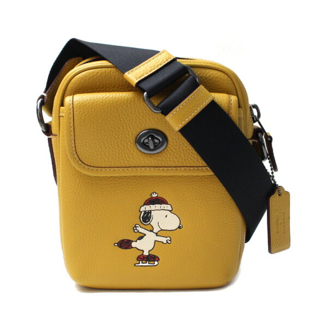 COACH コーチ PEANUTSコラボ ヘリテージ コンバーチブル クロスボディ・スヌーピー モチーフ ボディバッグ CE710 QBSZG ユニセックス【未使用】【買取品】