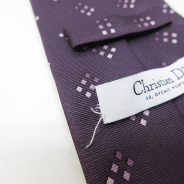 Christian Dior(クリスチャンディオール)のクリスチャンディオール 美品 ネクタイ シルク 総柄 裏地 CDロゴ NGA35 メンズのファッション小物(ネクタイ)の商品写真