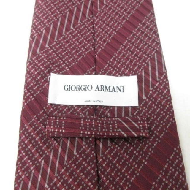 Giorgio Armani(ジョルジオアルマーニ)のジョルジオアルマーニ 美品 ネクタイ シルク 総柄 ストライプ NGA35 メンズのファッション小物(ネクタイ)の商品写真