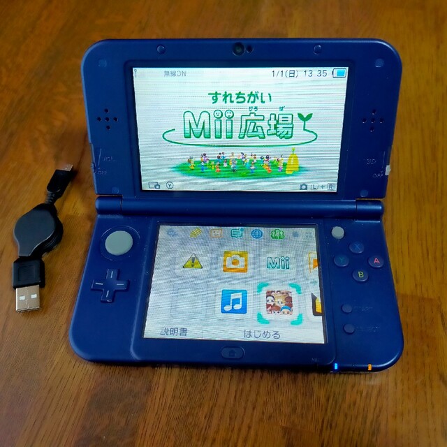 2極タイプ 【美品】Newニンテンドー3DS LL 本体 メタリックブルー 充電