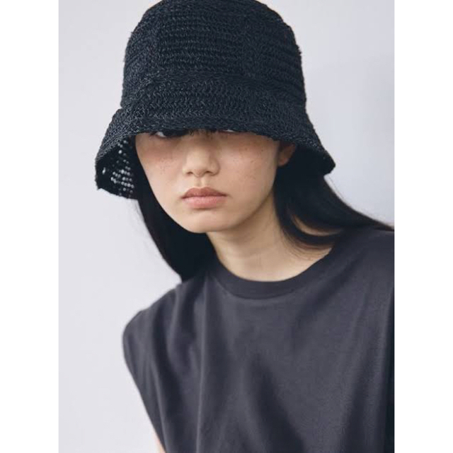 TODAYFUL(トゥデイフル)のAbaca Bucket Hat 黒 メンズの帽子(ハット)の商品写真