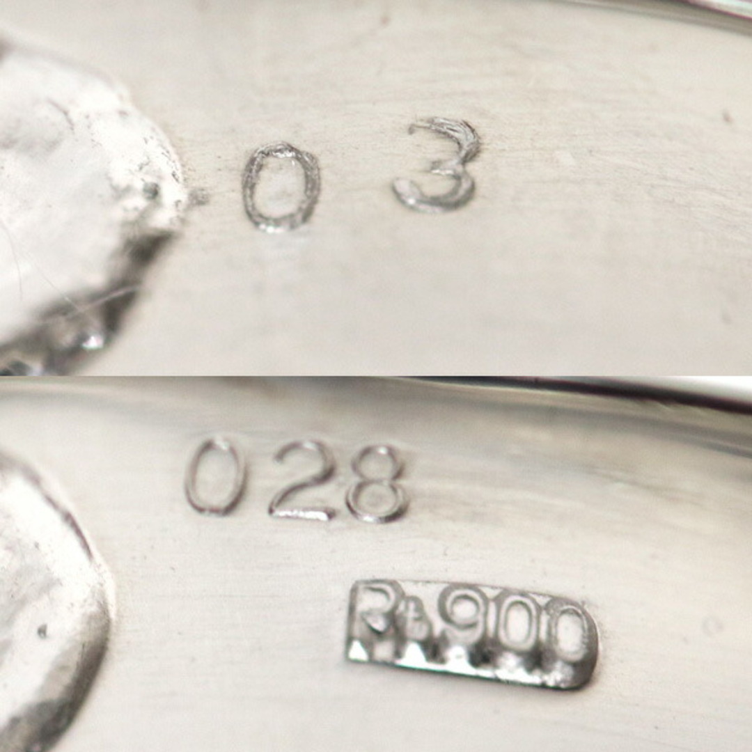 Pt900プラチナ リング・指輪 ダイヤモンド0.28ct/0.3ct 20号 13.9g MR5442 メンズ 5