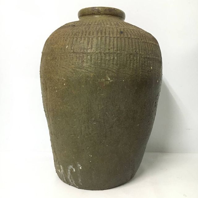 古い甕 二点 紹興酒 壺 花瓶 傘立て ヴィンテージ アンティーク レトロ 壷 2