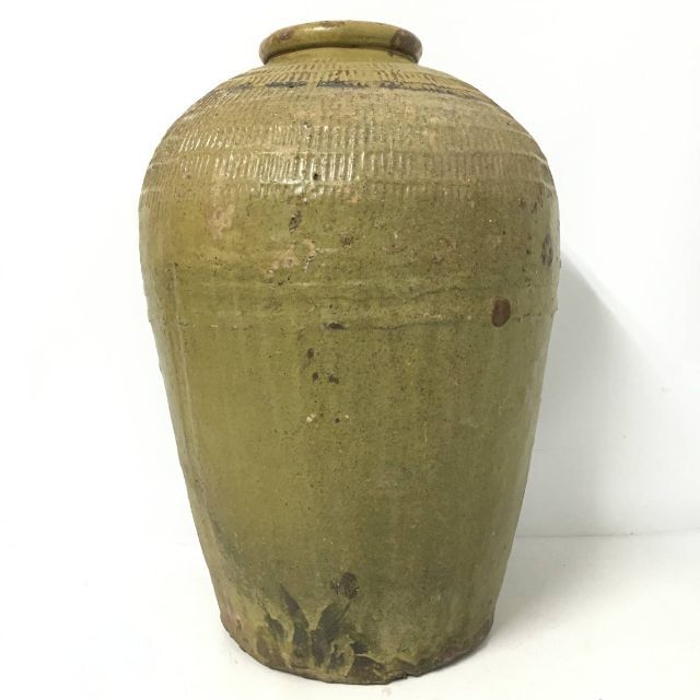 古い甕 二点 紹興酒 壺 花瓶 傘立て ヴィンテージ アンティーク レトロ 壷 6