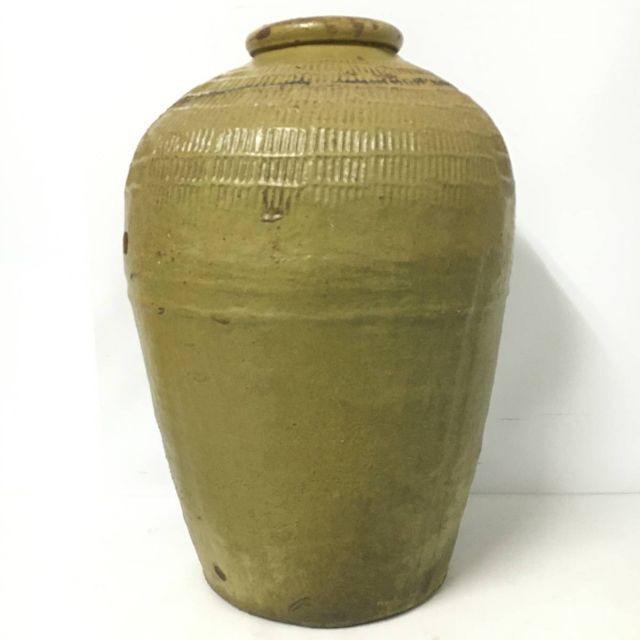 古い甕 二点 紹興酒 壺 花瓶 傘立て ヴィンテージ アンティーク レトロ 壷 8