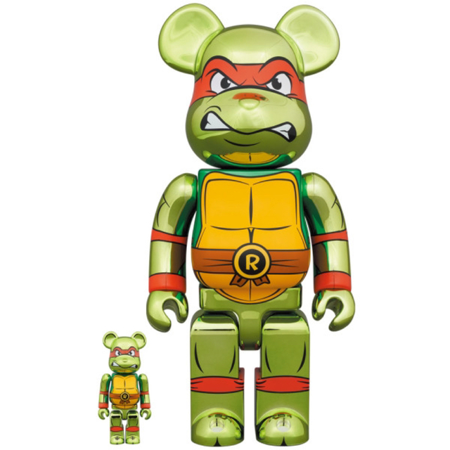 BE@RBRICK RAPHAEL CHROME Ver. 100％ & 400 エンタメ/ホビーのフィギュア(その他)の商品写真