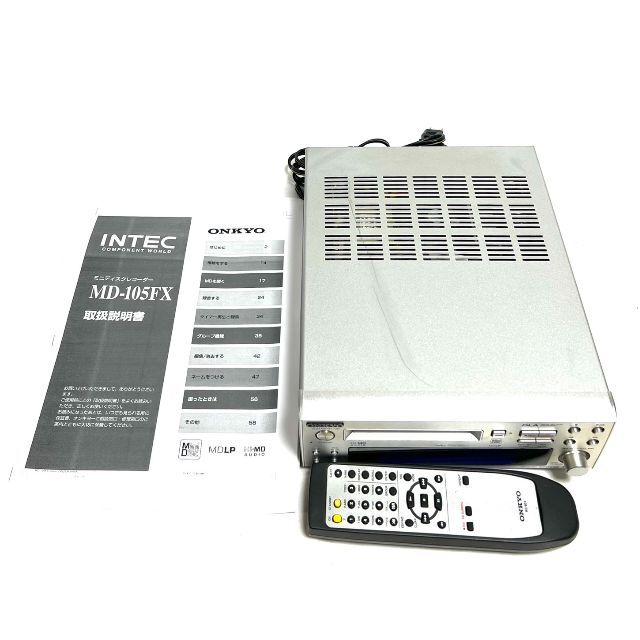 ☆良品 ONKYO INTEC205 Hi-MDデッキ MD-105FX S