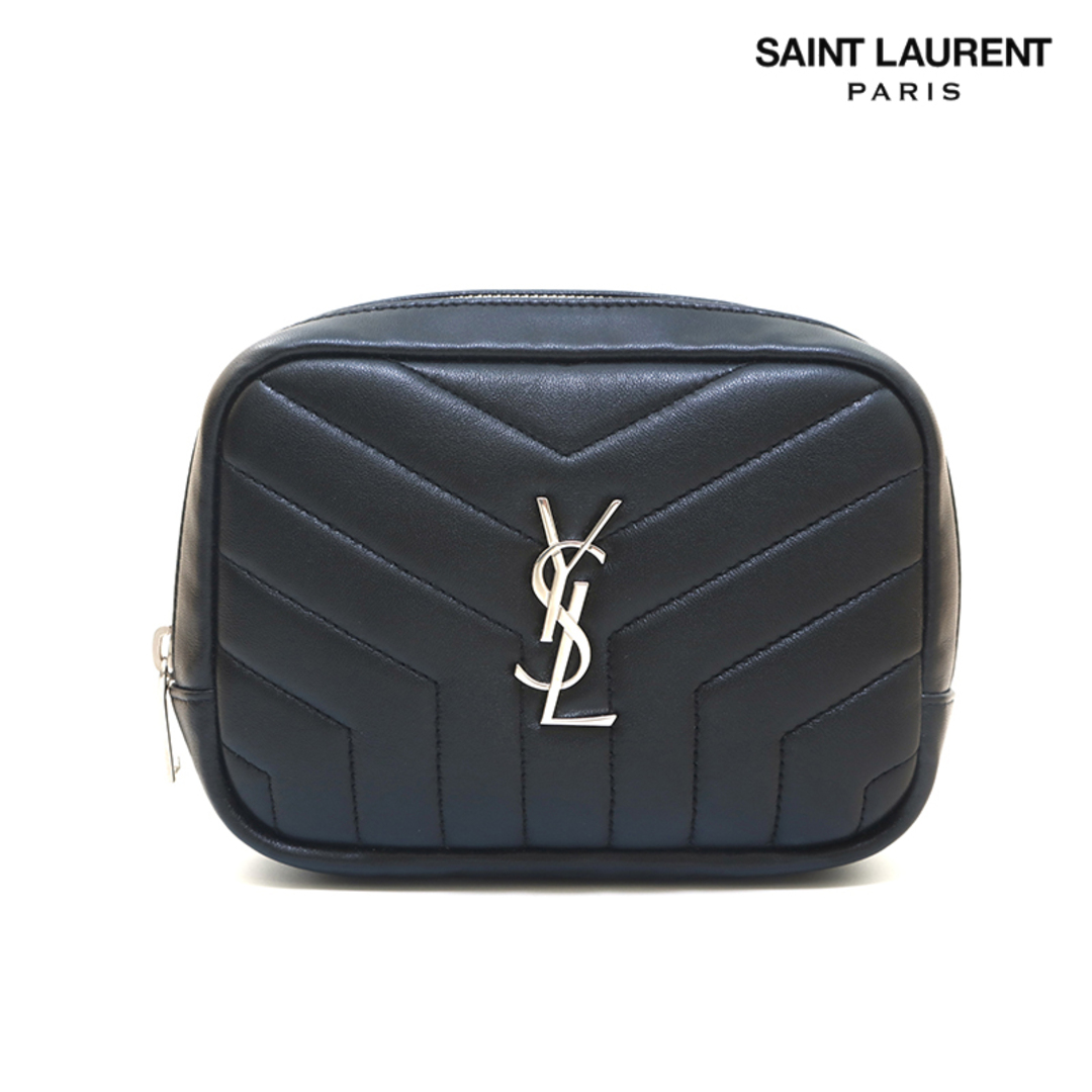 イヴ・サンローラン YSL ロゴ キルティング ポーチ