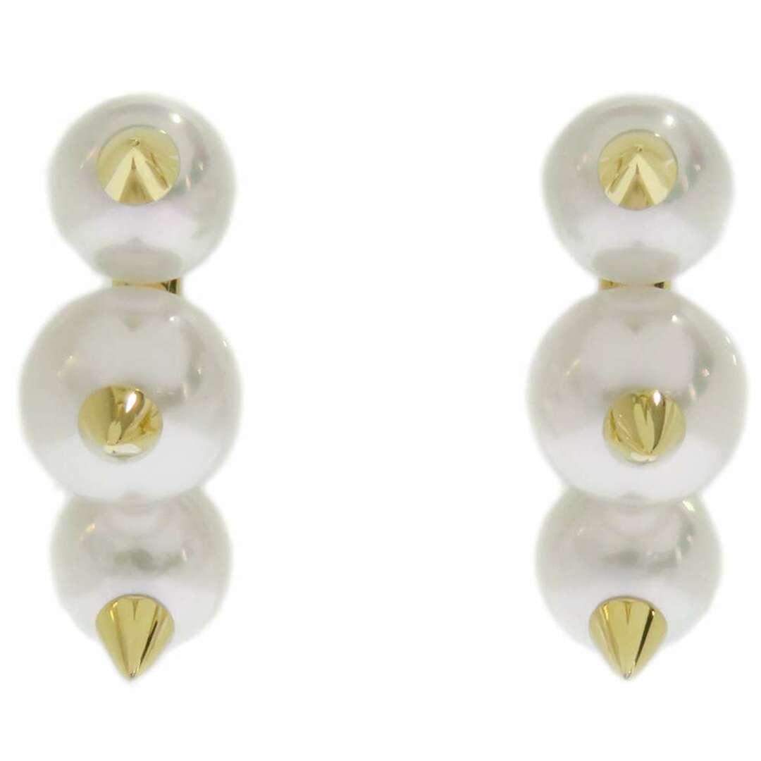 公式】タサキ TASAKI K18WG ダイヤモンド あこや真珠 フープピアス