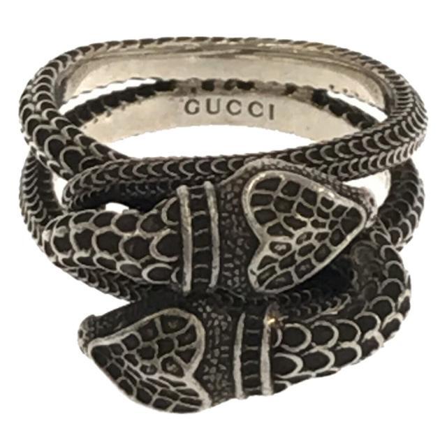 Gucci(グッチ)のGUCCI / グッチ | グッチガーデン スネークリング 指輪 | 14 | シルバー | メンズ メンズのアクセサリー(リング(指輪))の商品写真