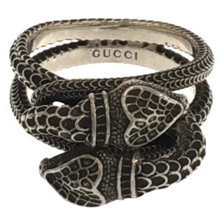 グッチ(Gucci)のGUCCI / グッチ | グッチガーデン スネークリング 指輪 | 14 | シルバー | メンズ(リング(指輪))