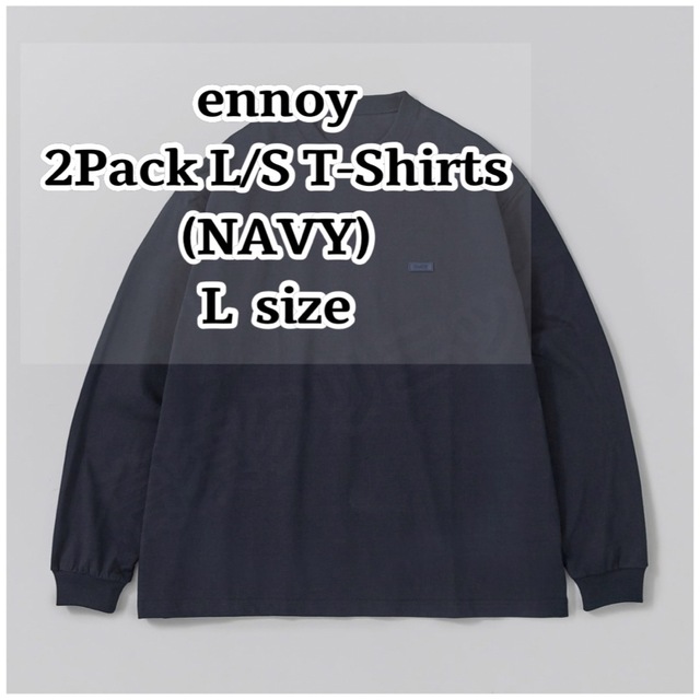 ennoy 2Pack L/S T-Shirts (BLACK) エンノイ